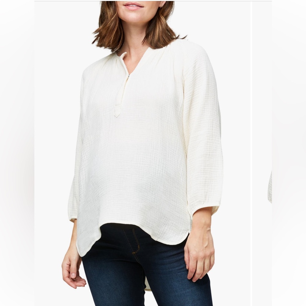 NWT Nom Maternity Ava Cotton Maternity Tunic Top